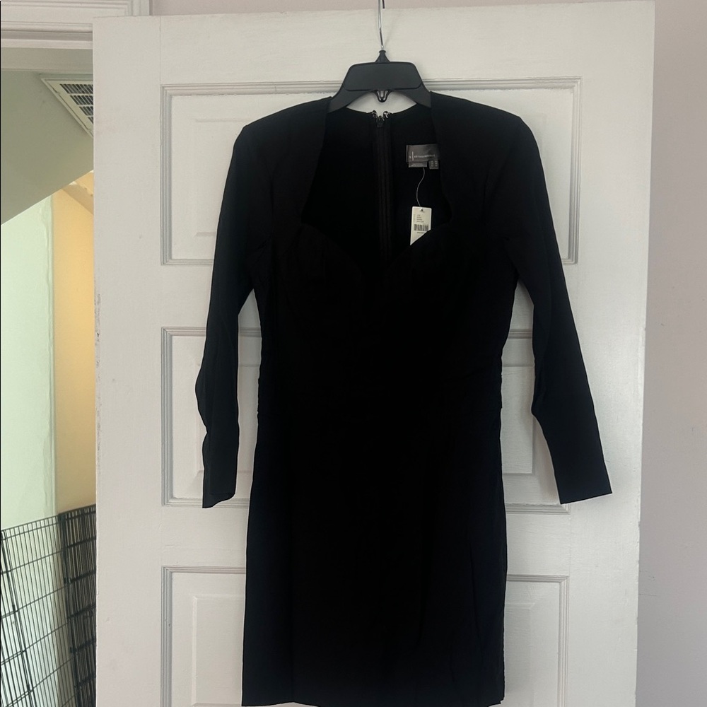 Anthropologie Black Long Sleeve Dress